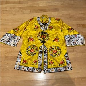 Vintage Embroidered Silk Kimono
